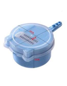 Многофункционално кухненско ренде с купа - 6в1